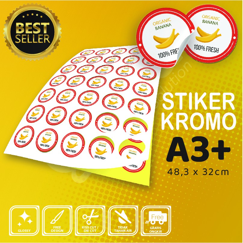 Jual STICKER LABEL TERMURAH UKURAN A3+!!! | Shopee Indonesia