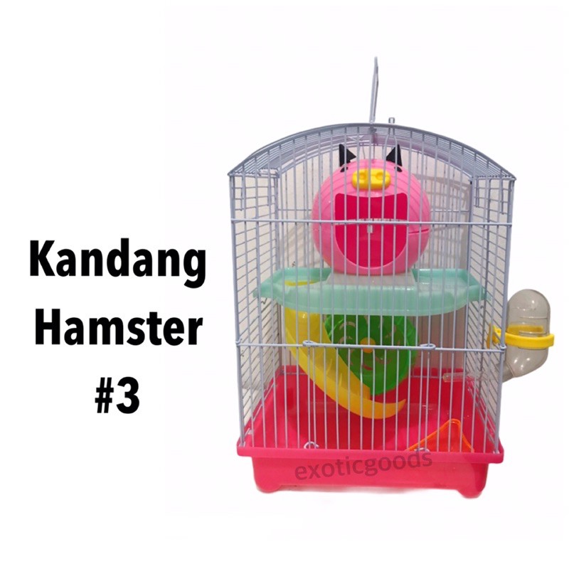 Jual KANDANG HAMSTER #3 RUMAH HAMSTER KANDANG JERUJI HAMSTER KANDANG ...