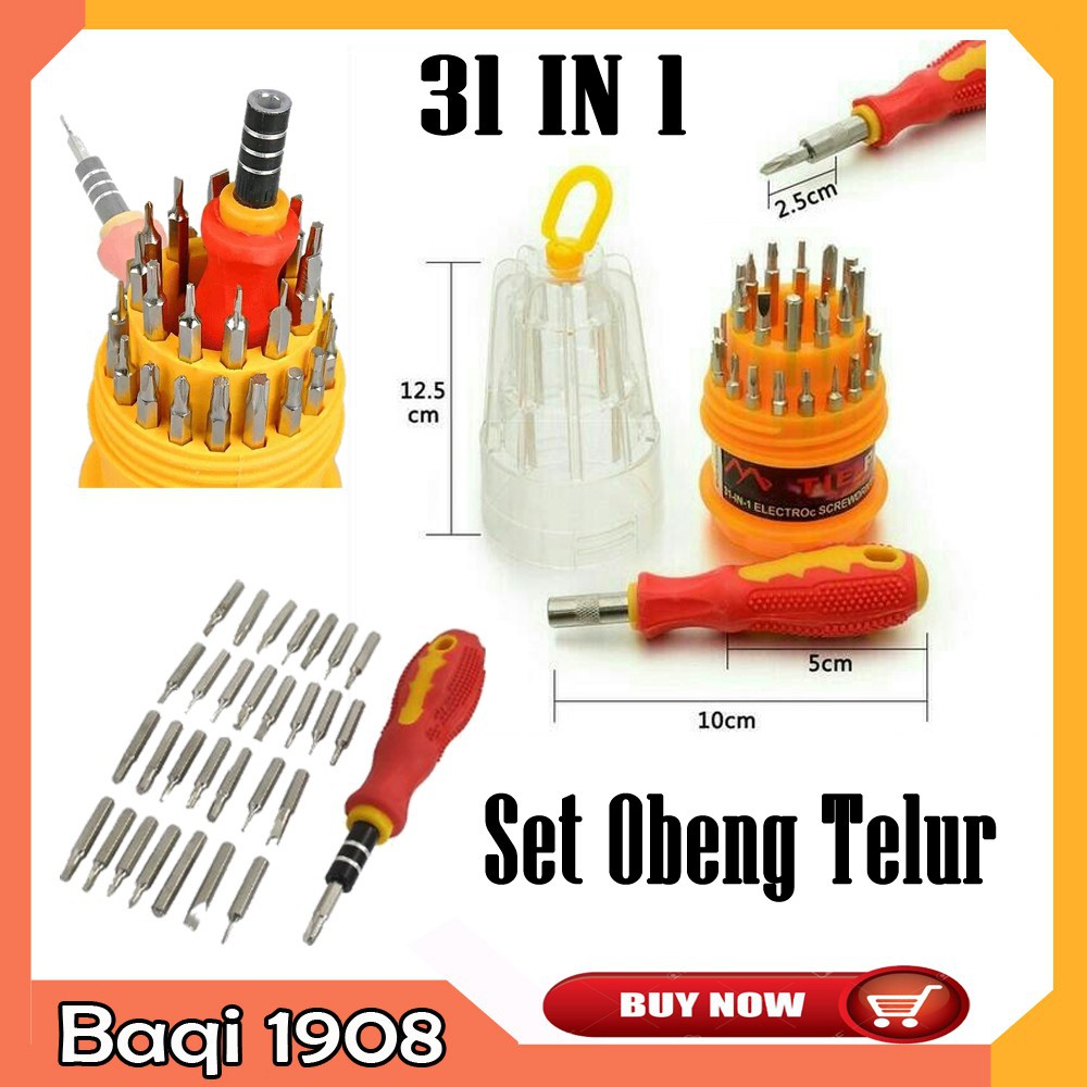 Jual Obeng Set 31in1 / Obeng Serbaguna / Obeng Set 31in1 Multifungsi ...