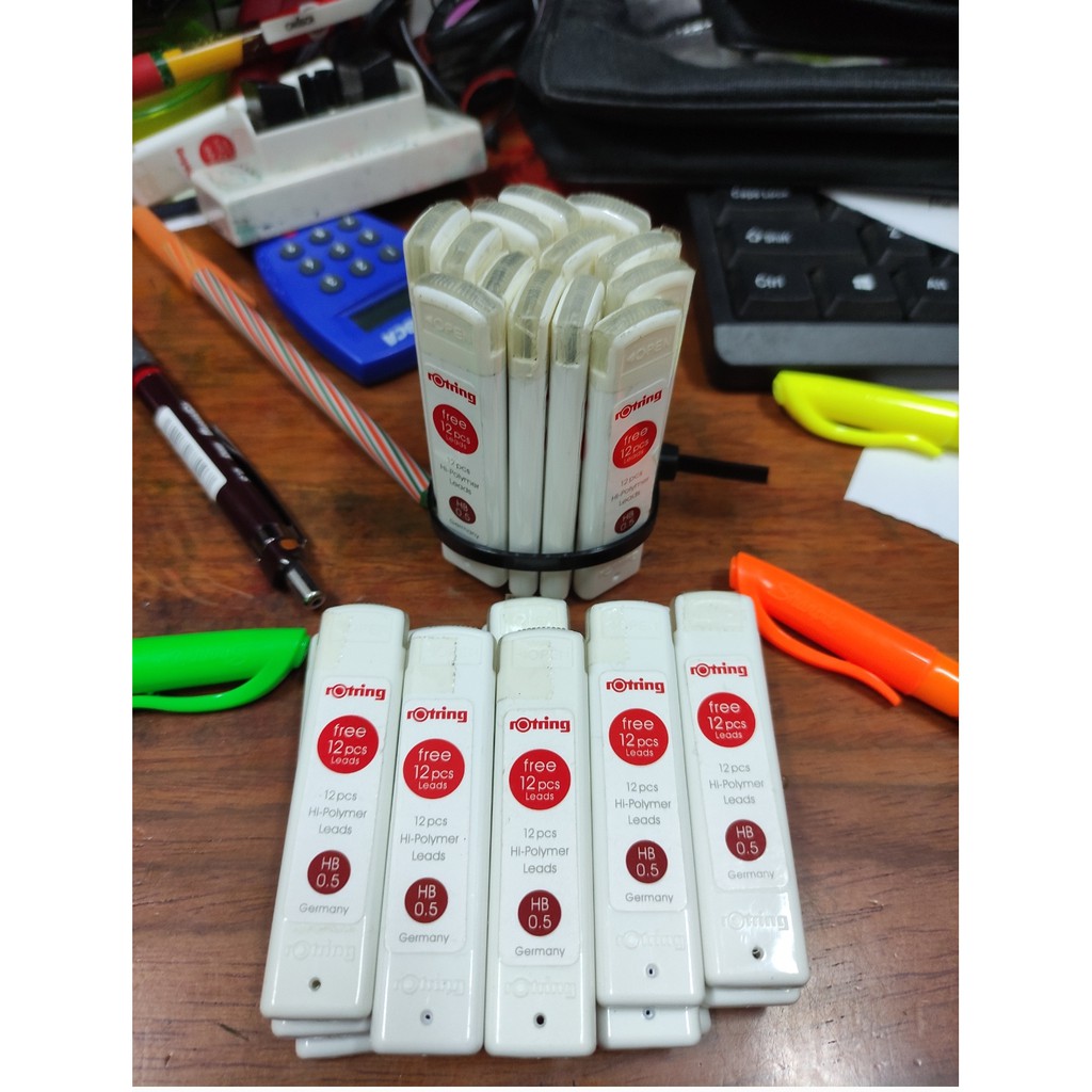 Jual isi pensil mekanik rotring 05 ( isi 24)/ 07 ( isi 12) tikky ...