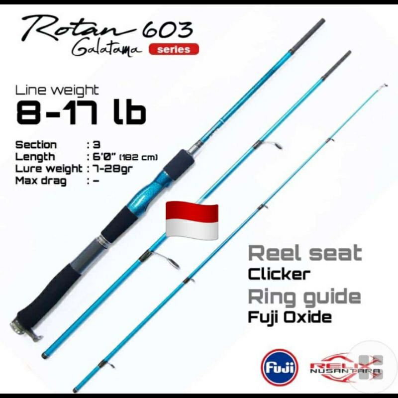 Jual RELIX NUSANTARA ROTAN GALATAMA 603 ,14lb , 17LB | Shopee Indonesia