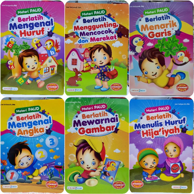 Jual Buku Paket Materi PAUD Isi 6 Buku - Ukuran Besar - LM | Shopee ...