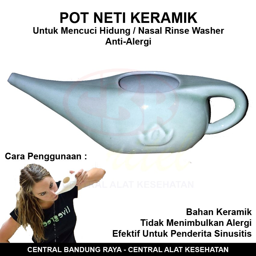 Jual Pot Neti Keramik - Pencuci Hidung / Nasal Rinse Washer Anti-Alergi ...
