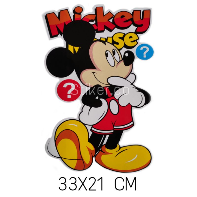 Jual STICKER JUMBO STIKER MICKEY MOUSE UKURAN 33X21 CM | Shopee Indonesia