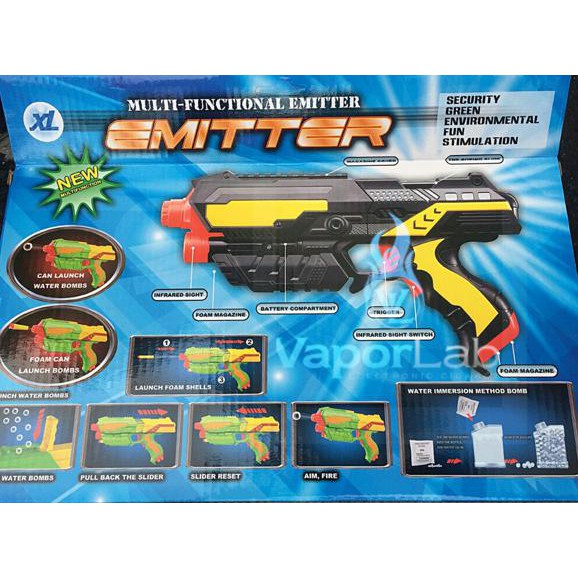 Jual New Product Pistol Emitter Xl 2In1 Bullet Nerf Gun Peluru Ammo