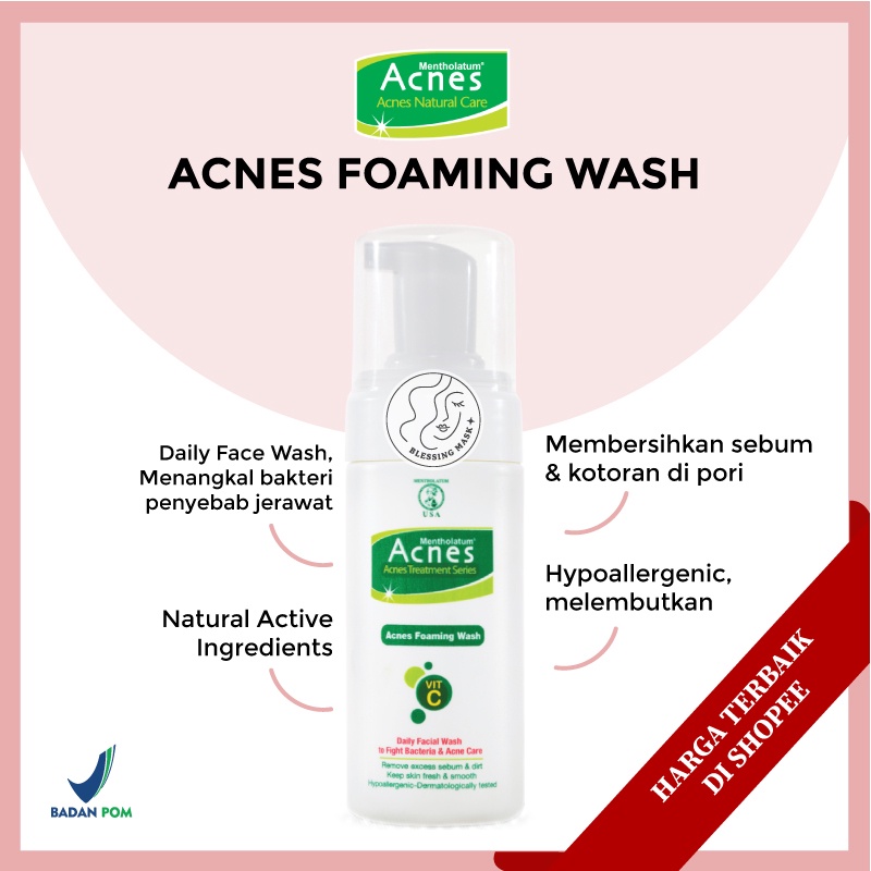 Jual Acnes Creamy Wash | Complete White | Oil Control | Foaming Wash ...