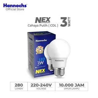 Hannochs Lampu Bohlam LED NEX 3W Cahaya Putih