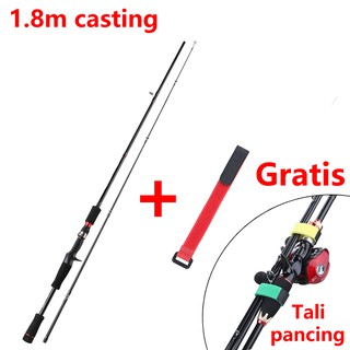 Jual Sougayilang joran pancing 2 bagian spinning/casting 1.8m/2.1m M/ML  joran BC ABS reel seat HSX