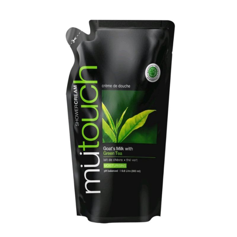 Jual MuTouch Goat's Milk Shower Cream Green Tea 800ml (Sabun Mandi ...