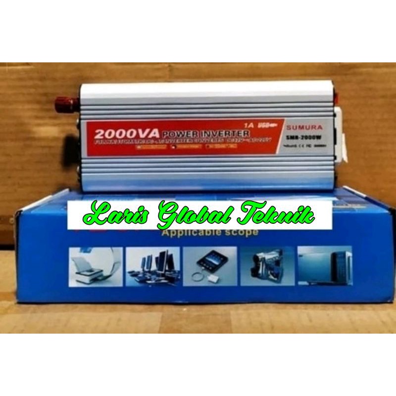 Jual Power Inverter 2000W SUMURA DC AC Converter Listrik 2000 Watt Aki
