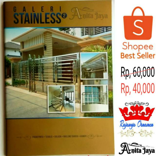 Jual buku katalog tralis pagar canopy balkon tangga STAINLESS | Shopee