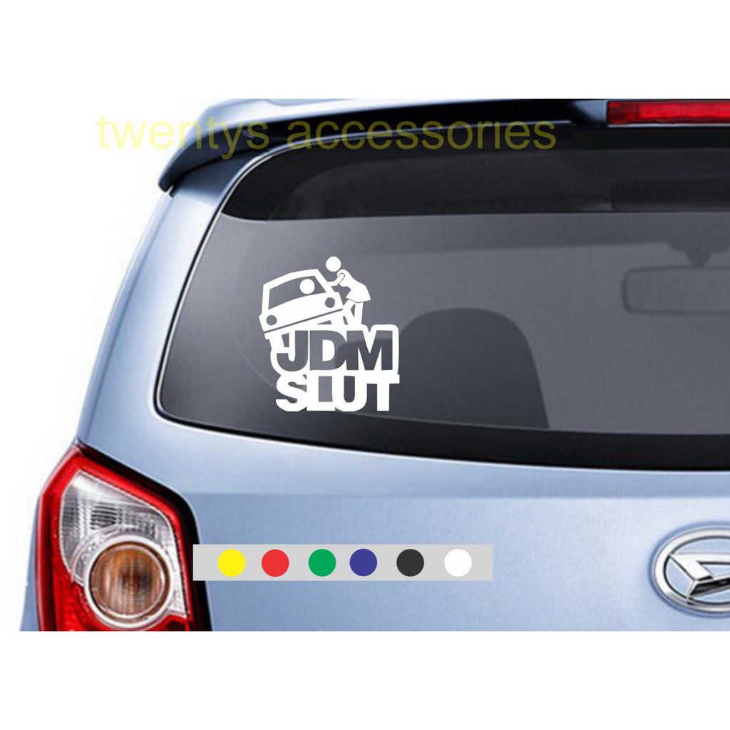 Jual stiker jdm sticker kaca mobil belakang | Shopee Indonesia