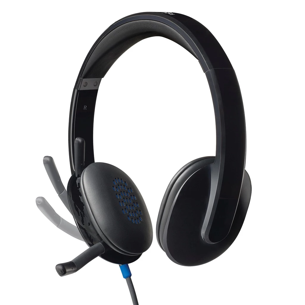 Logitech H540 Headset Stereo USB dengan Mikrofon Noise-Cancelling