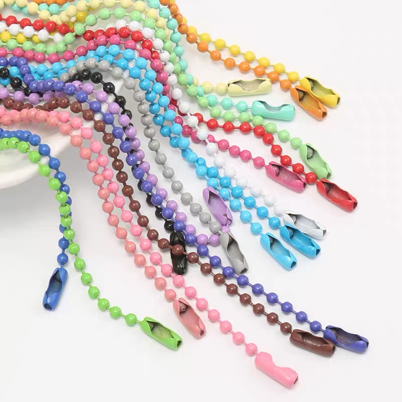Jual [READY] Rantai Biji Lada Warna / DIY Keychain Bahan Gantungan ...