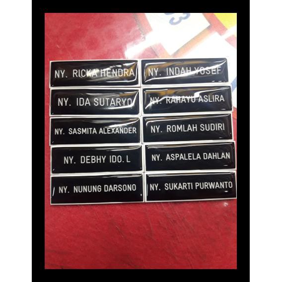 Jual Nama Dada Atau Name Tag Atau Papan Nama Nyonya Terpercaya Shopee