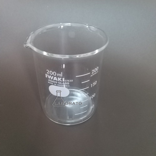 Jual Beaker Glass 200ml Iwaki Pyrex Gelas Kimia Gelas Piala 200 Ml Original Shopee Indonesia 5504