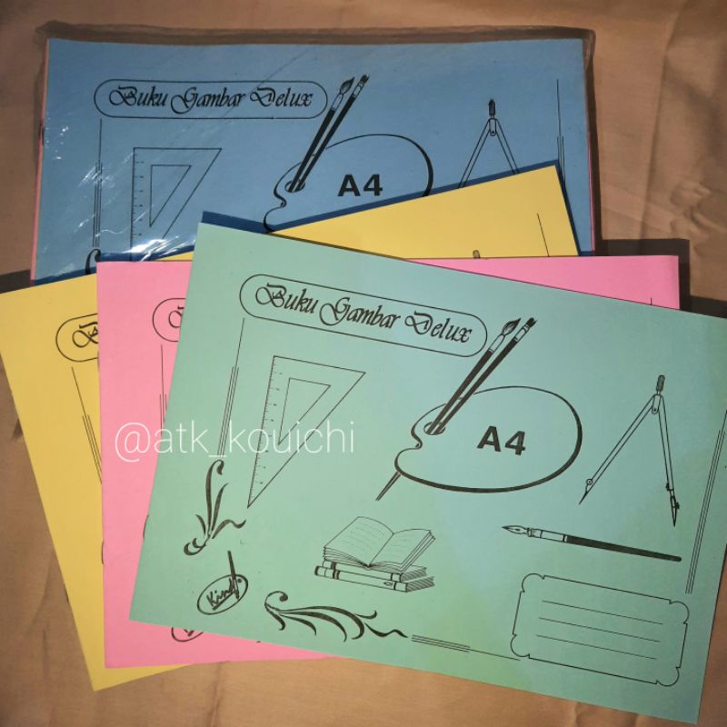 Jual [ GROSIR ] BUKU GAMBAR A4 DELUXE | DRAWING BOOK MERK DELUXE UKURAN ...