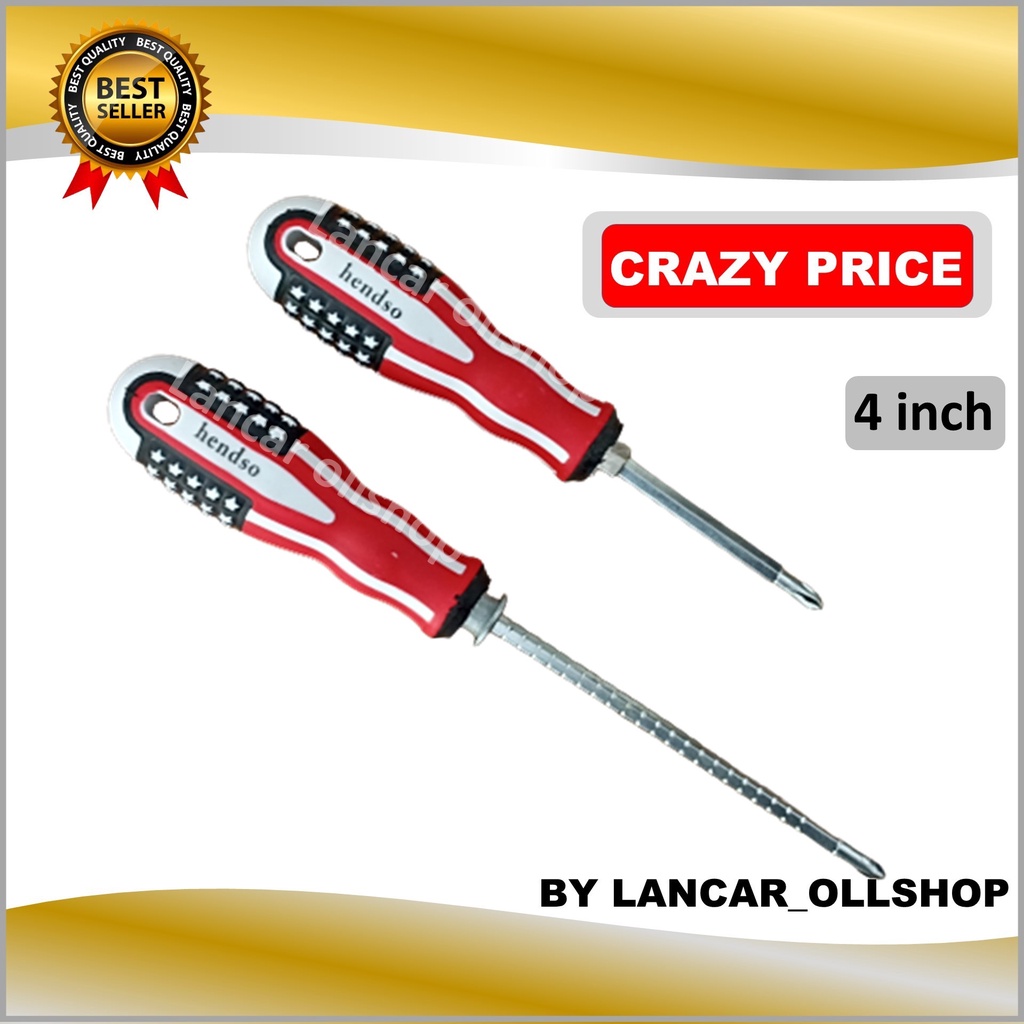 Jual Obeng Bolak-Balik USA 4 inch / Track / Obeng Min Plus / Obeng ...