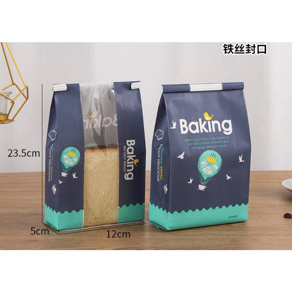 Jual BBT sudah tersedia twist Kantong kertas roti tawar french bread ...