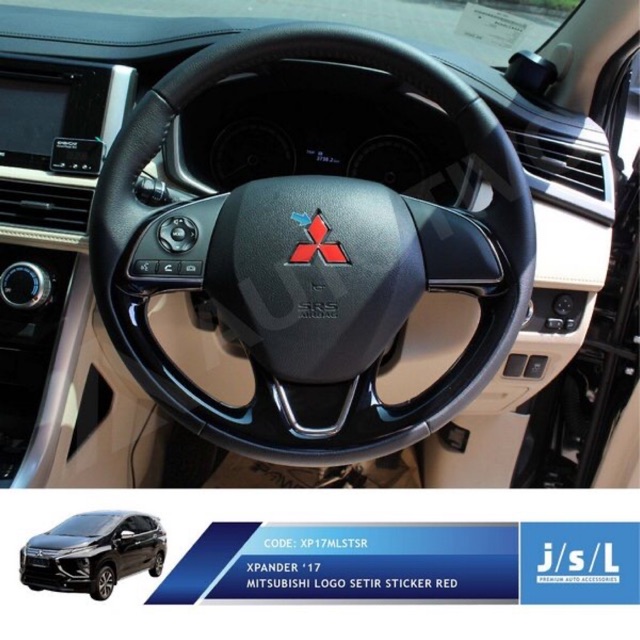 Jual Stiker logo stir merah Mitsubishi xpander | Shopee Indonesia