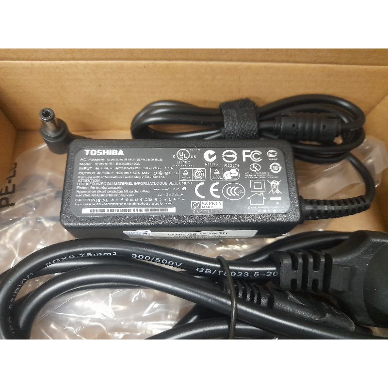Alimentatore Caricabatterie 19V 30W Per Toshiba Mini Notebook NB200 NB205 NB255 NB305 NB505 - Foto 2
