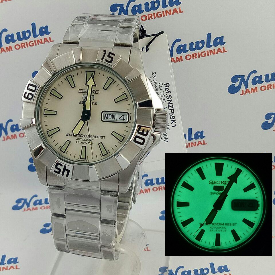 Jual Seiko 5 Sports SNZF59K1 Beige Dial Lumibrite Dial | Jam Pria ...