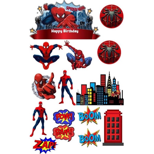 Jual Topper Cake Toper Spiderman Bisa Request Shopee Indonesia