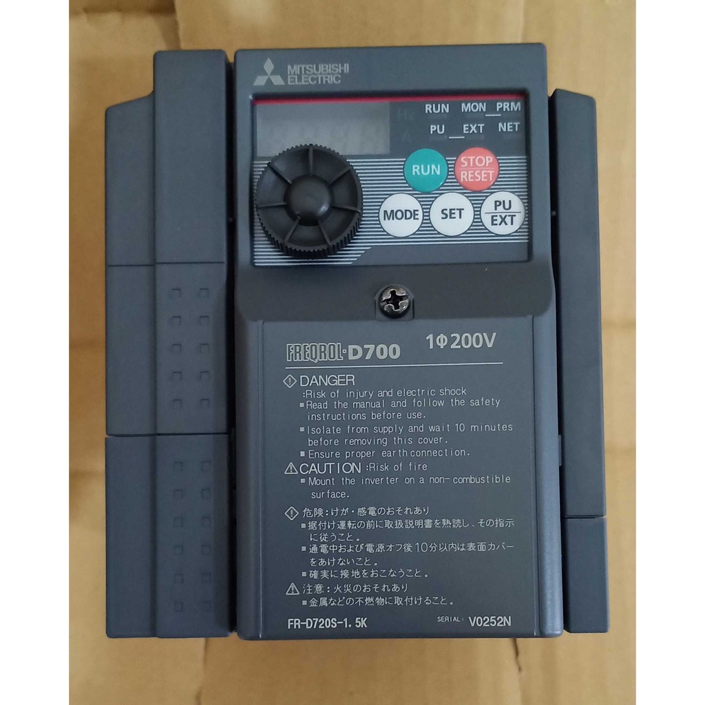 Jual FR-D720S-1.5K INVERTER MITSUBISHI ELECTRIC FR D 720S 1.5 K 220 V 1  Phase 1,5 KW | Shopee Indonesia