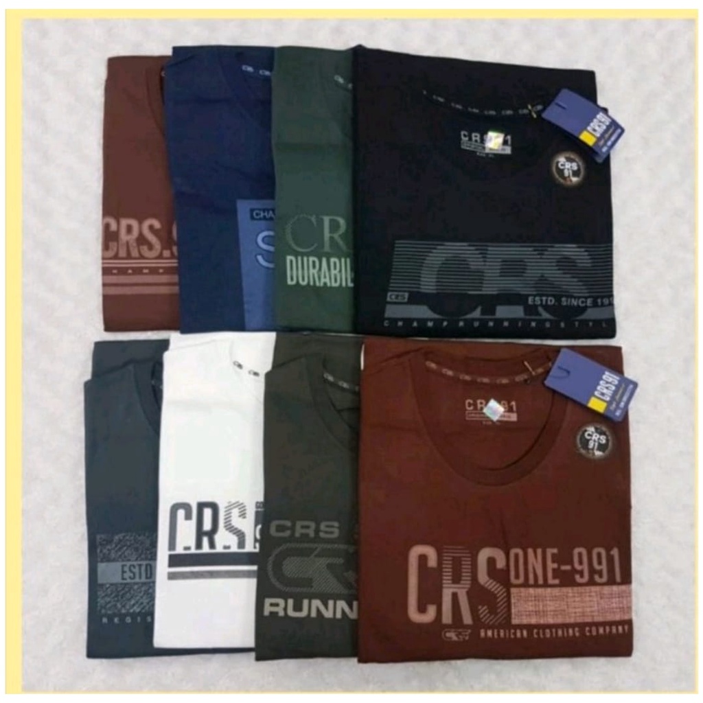 Jual Baju Kaos Oblong Distro Pria Crs Original Lengan Pendek Basic M