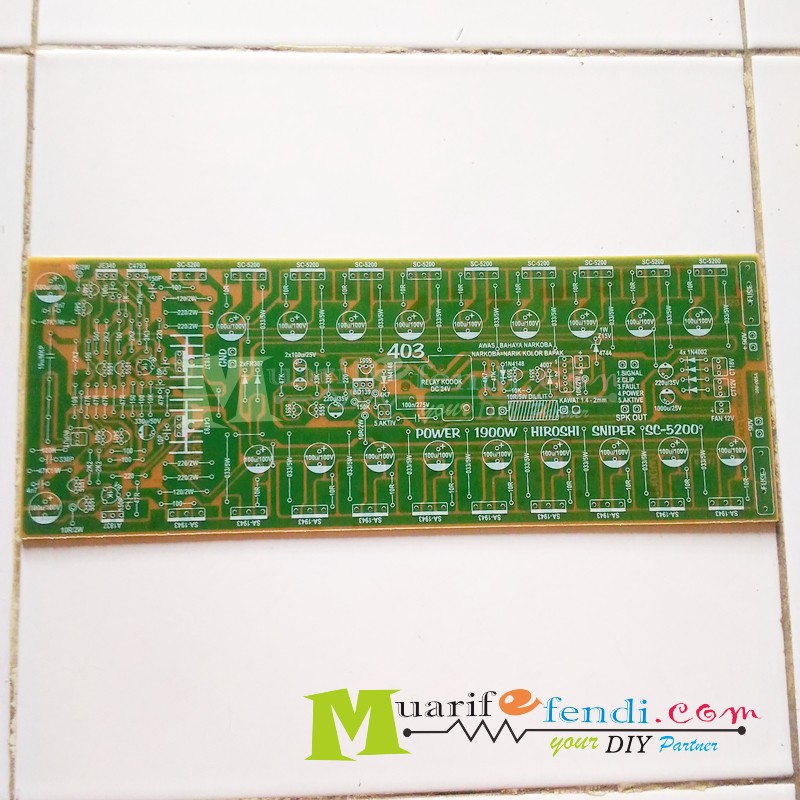 Jual PCB Power Amplifier 1900Watt MONO YIROSHI HIROSHI BU3U panjang