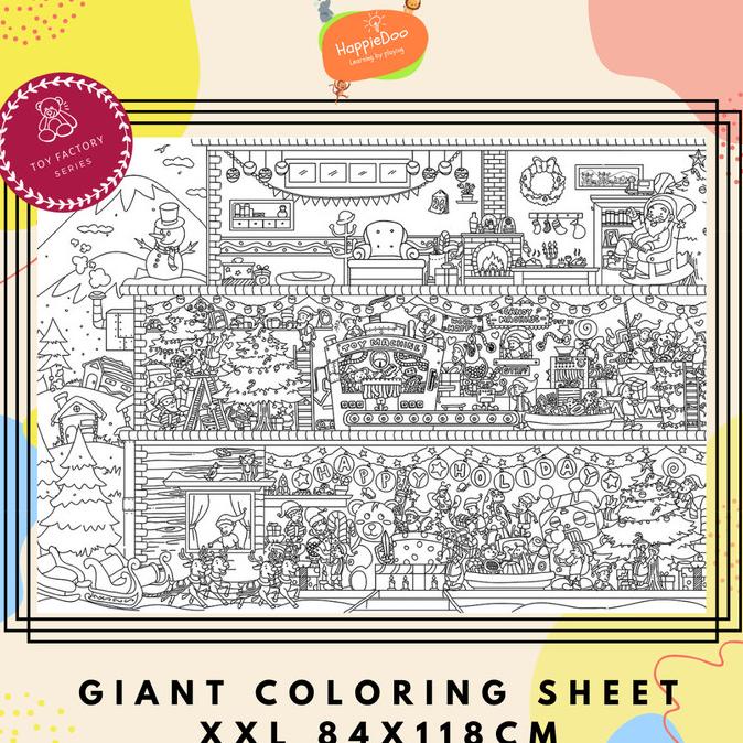 Jual GIANT COLORING SHEET / GIANT COLORING POSTER / KERTAS MEWARNAI