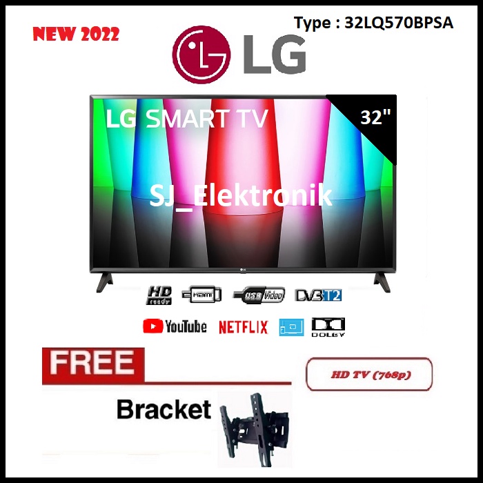 Jual KHUSUS LUAR KOTA Free Braket LED TV LG 32 Inch 32LQ570BPSA