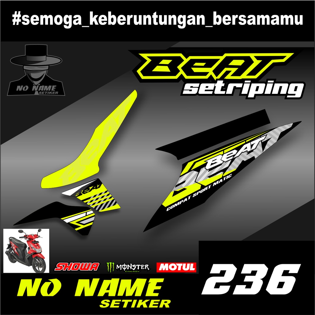 Jual Striping Beat Karbu 2008 2009 2010 2011 2012 (236) Variasi Sticker ...