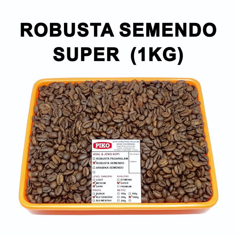 Jual Kopi Robusta Semendo Super 1kg Biji Kopi Bubuk Shopee Indonesia 8441