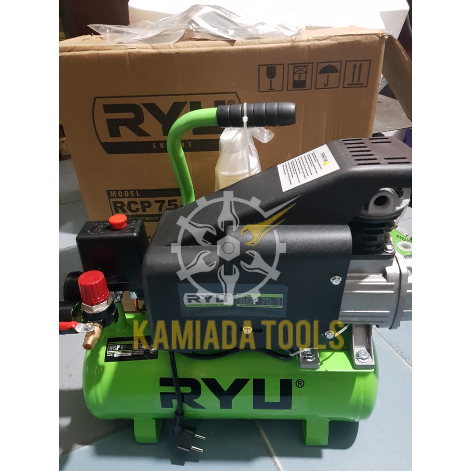 Jual KOMPRESOR RYU RCP75-1 KOMPRESOR LISTRIK RYU / KOMPRESOR 3/4HP 0.7 ...