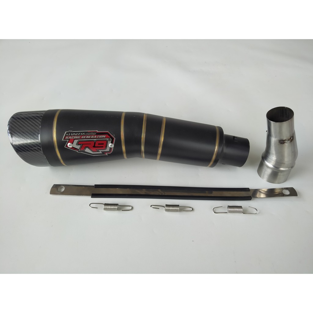Jual KNALPOT RACING R9 H2 BLACK DOFF SLIP ON CBR LOKAL CBR FACELIFT ...
