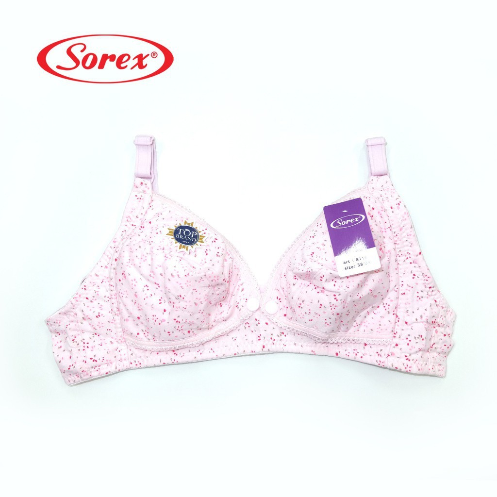 Jual Sorex Bh Menyusui Nursing Bra Tanpa Kawat Busa Tipis Motif Bunga