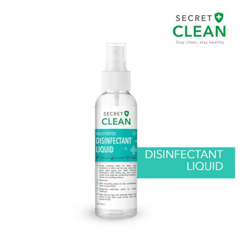 Jual Secret Clean Spray Food Grade Disinfectant Liquid (Cairan ...