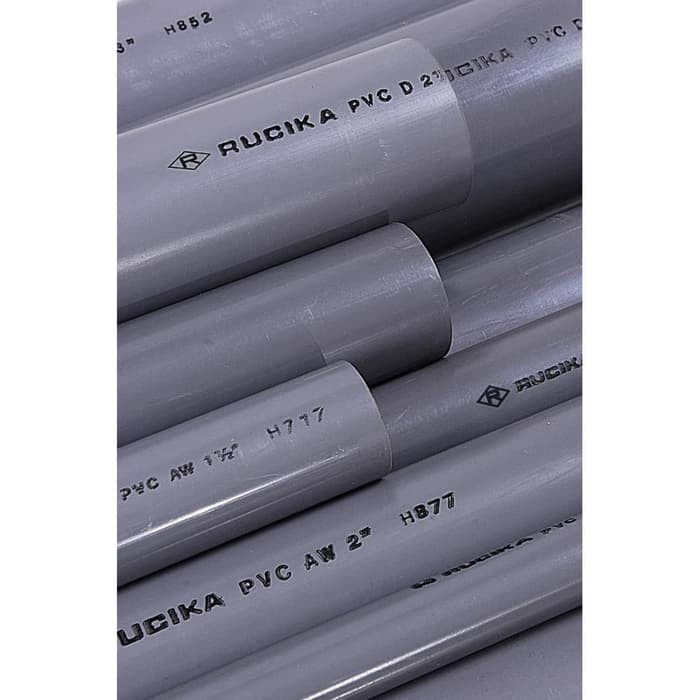 Jual Rucika Pipa Paralon PVC 2" (60 mm) AW Panjang 1 Meter 1 Batang