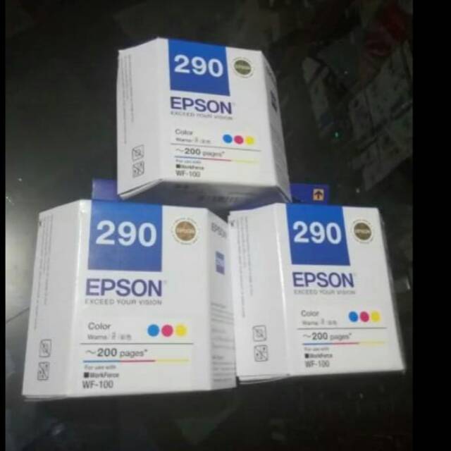 Jual Tinta epson 290 wf100 color T290 | Shopee Indonesia