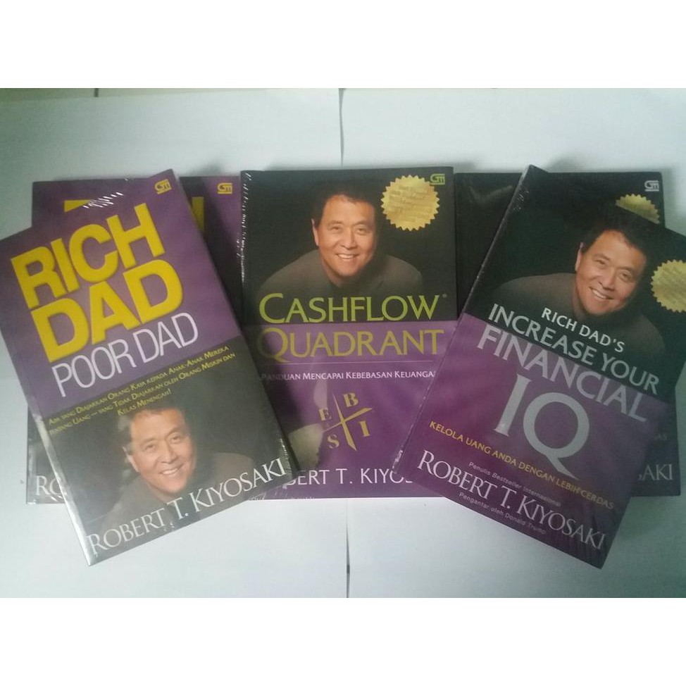 Jual Paket 3 Buku Rich Dad Poor Dad & Cashflow Quadrant Dan Increase ...