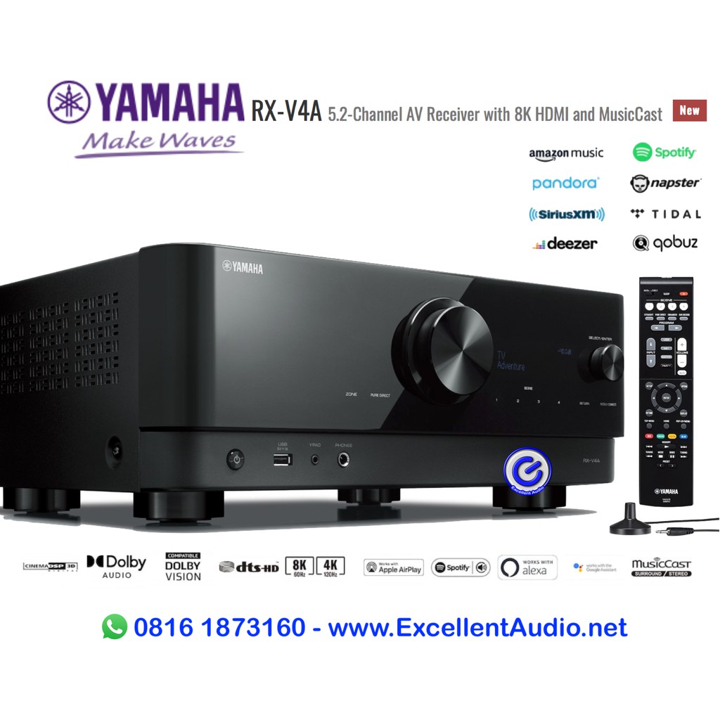 Jual Yamaha RXV4A RXV4 A RXV 4A 8K streamer home theatre amplifier ...