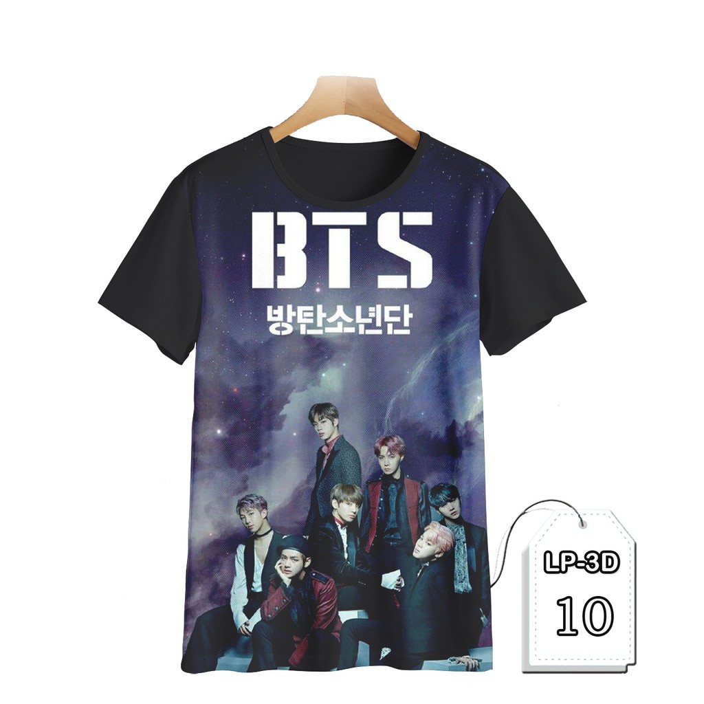 Jual Baju BTS Anak Perempuan Kaos BTS Dewasa Printing 3D #LP3D-10 ...