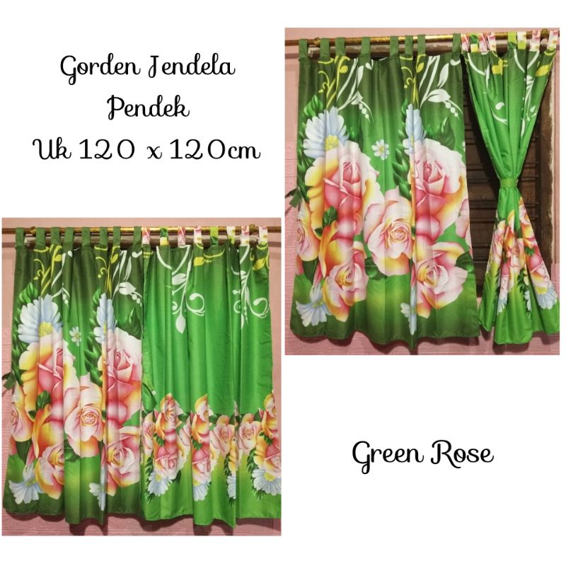 Jual Gorden Tirai Jendela Pendek Perekat Gorden Kamar Minimalis X Shopee Indonesia