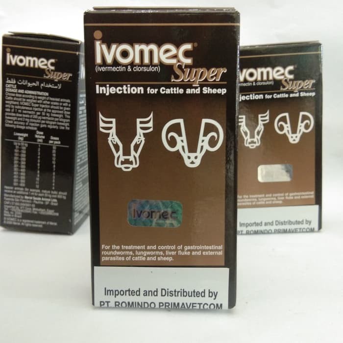 Jual Romindo / Ivomec Super 50 Ml / Efektif Membasmi Kutu, Mange (kudis ...