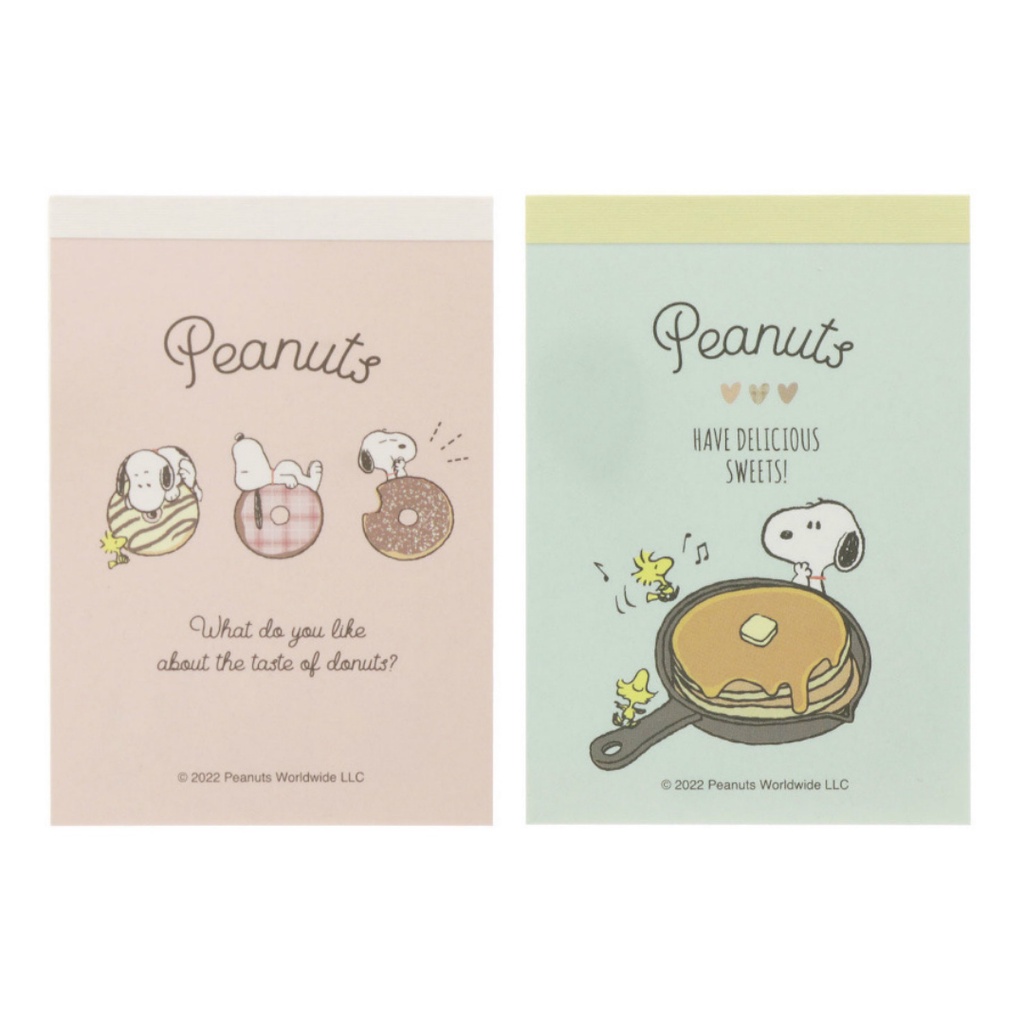 Jual Mini Memo Pad Peanuts Snoopy Gourmet Donut Pancake Limited Edition ...