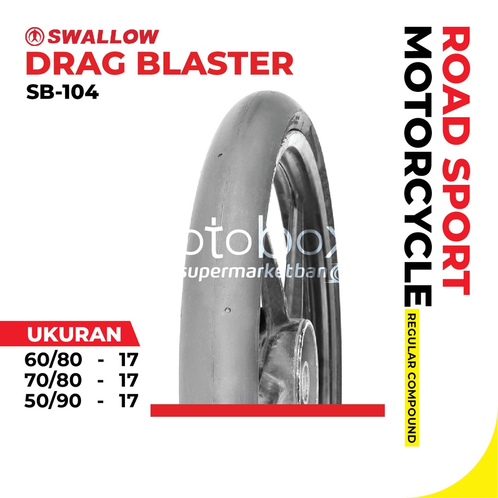 Jual Ban Luar Motor Swallow SB-104 Drag Blaster Tubles Ukuran 50/90 60/ ...