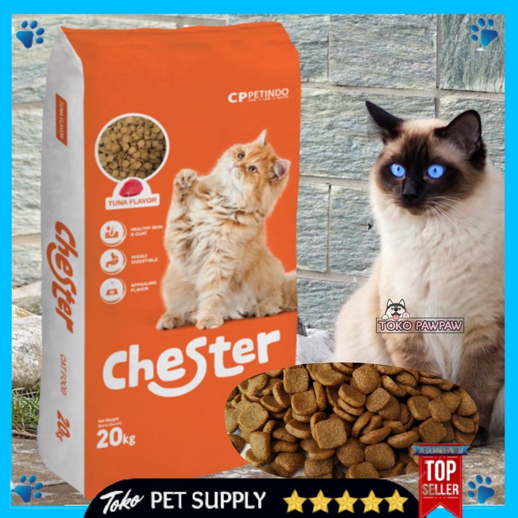 Jual Makanan Pakan Chester 20kg Cat Food Makanan Kucing Dewasa Kring ...