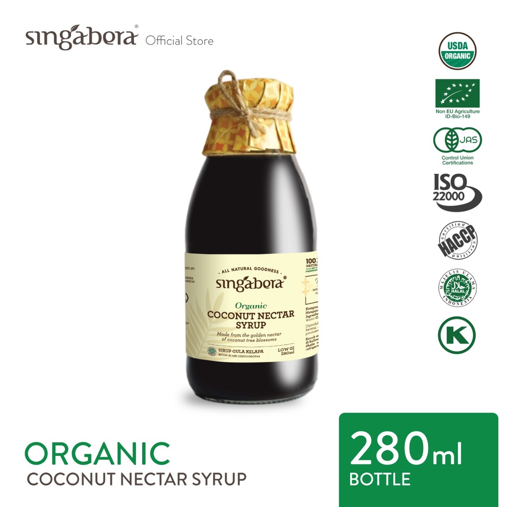 Jual Singabera Organic Coconut Nectar Syrup (Sirup Gula Kelapa) - 280 ...