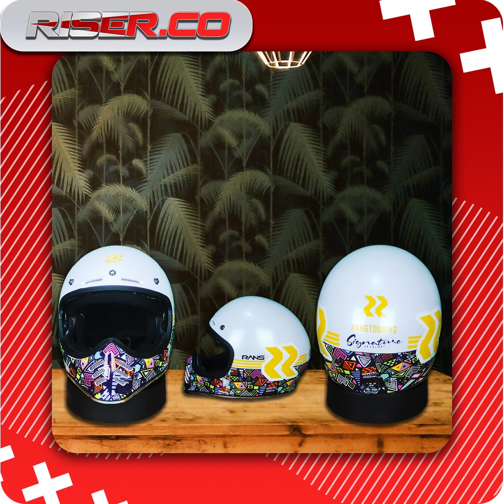 Jual Helm JP Retro Signature NOHEA/RANS Special Edition - Pearl White ...